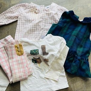 3 Janie and Jack Tops and 1 pants,Size3T